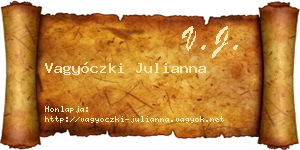 Vagyóczki Julianna névjegykártya